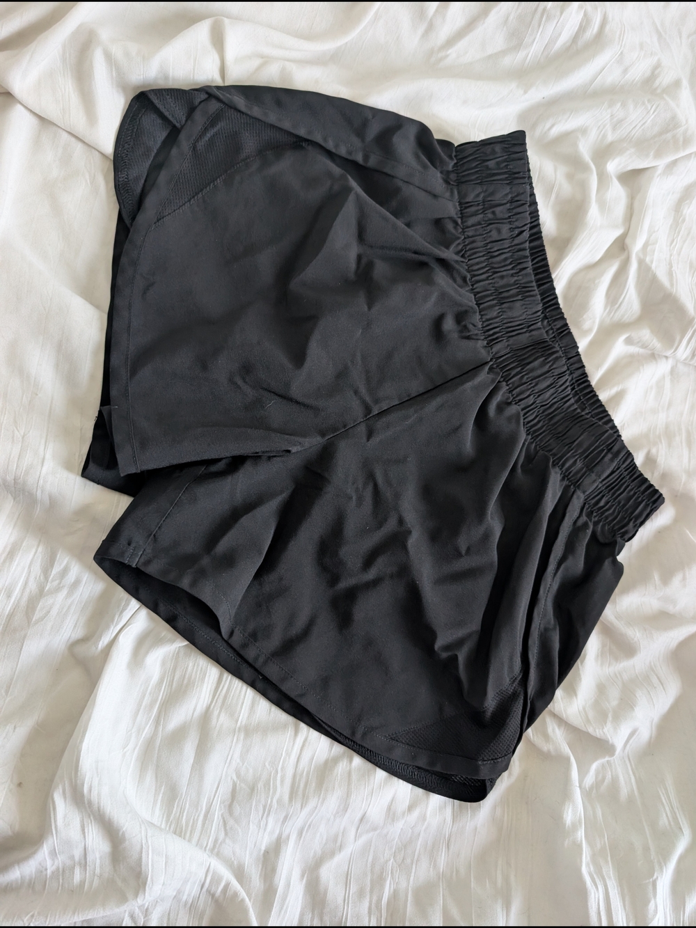 Athletic Works Black Women's Running Shorts with Elastic Waist